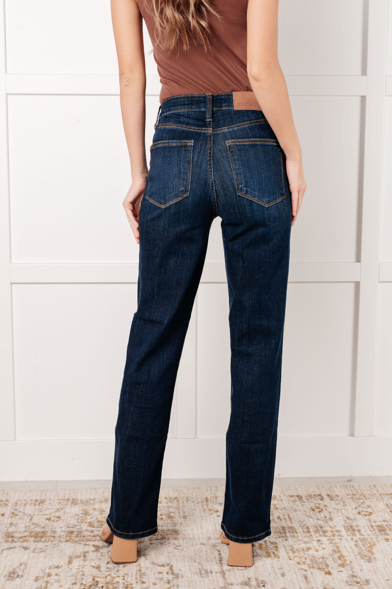 Judy Blue Alaina High Rise Classic Straight Jeans