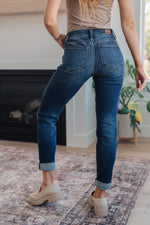 Judy Blue Amber Mid Rise Cuffed Slim Fit Jeans