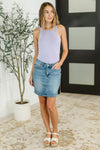Any Time, Any Place Bodysuit in Lavender