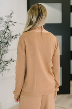 Close Sweater in Camel