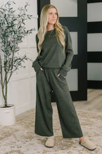 Close Sweater in Moss