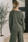 Close Sweater in Moss