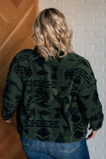 High Perspective Geometric Fleece Jacket