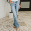 Lorena Mid Rise Vintage Wash Bootcut Jeans
