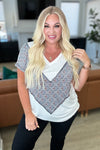 To Rock a Rhyme Color Block Top in Abstract