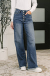 Judy Blue Karla High Waist Column Straight Button-Fly & Back Welt Pkts