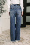 Judy Blue Karla High Waist Column Straight Button-Fly & Back Welt Pkts