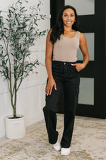 Judy Blue Keira High Waist Cargo Wide in Black