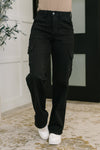 Judy Blue Keira High Waist Cargo Wide in Black