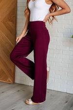 Magic Wide Leg Pants in Wine