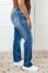 Judy Blues Nivea Vintage Wash Thermal Straight Jeans