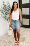 Simpler Times Basic V-Neck Tank in Off White