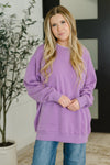 Sunday Snug Relaxed Pullover in Lavender