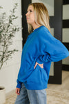 Sunday Snug Relaxed Pullover in Ocean Blue