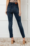 Judy Blue Tessa High Rise Control Top Step Hem Skinny Jeans