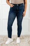 Judy Blue Tessa High Rise Control Top Step Hem Skinny Jeans