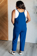 Totally Me Spaghetti Strap Jumpsuit in Light Navy