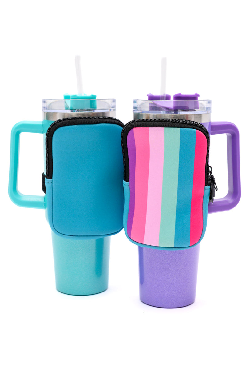 Tumbler Zip Pouch Sets in Assorted Colors