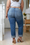 Belinda High Rise Distressed Straight Jeans