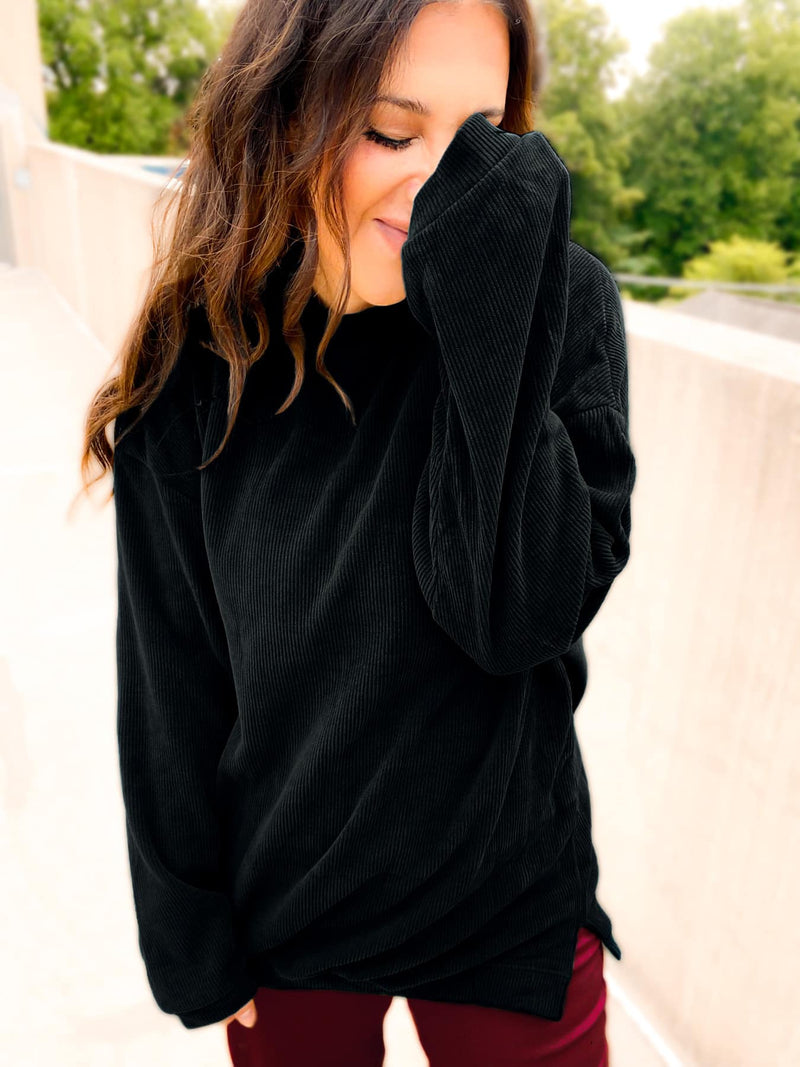 PREORDER: Charlie Luxe Corded Crew in Three Colors