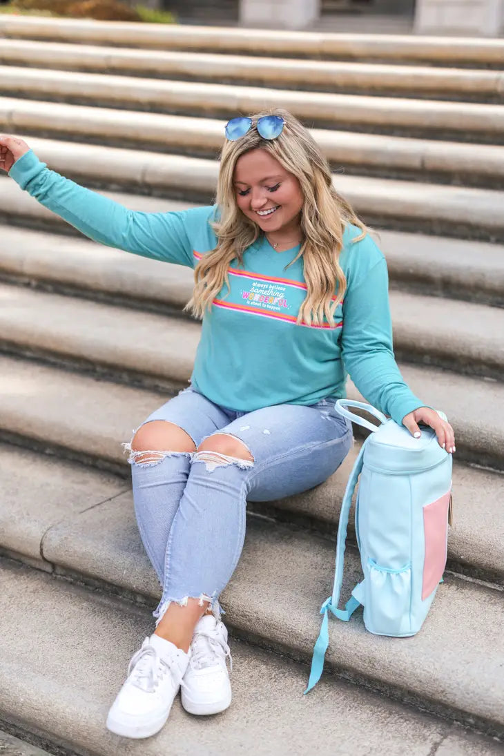 PREORDER: Moxie Backpack in Blue and Pink