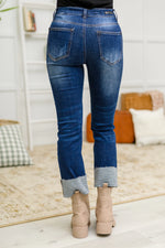 Cambridge Mid Rise Straight Leg Jeans by Risen