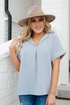 Everyday Dusty Blue Blouse
