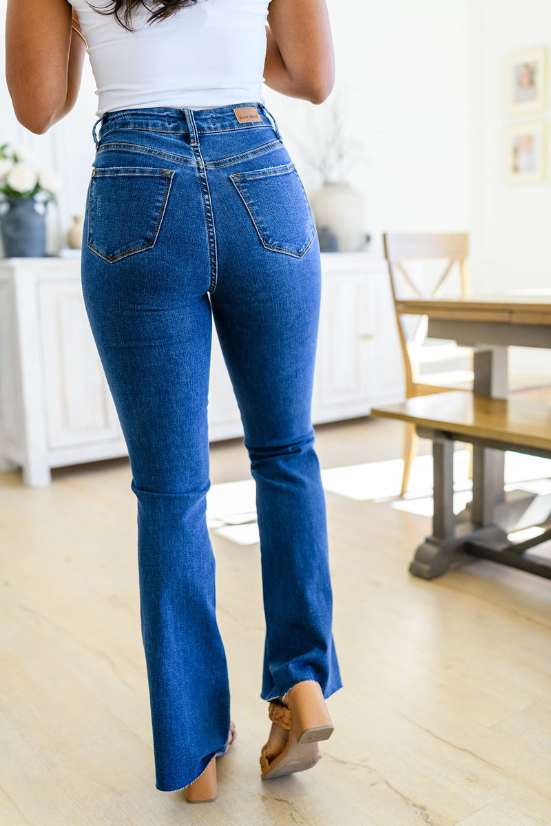 Judy Blue Francine High Rise Tummy Control Flared Jeans