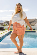 Go With It High Rise Striped Shorts