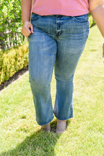 La Mode Contrast Trouser Flare Jeans