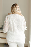 Lace Surprise Blouse in Ivory
