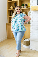 Judy Blues Mandy High Rise Vintage Wide Leg Crop Jeans
