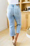 Judy Blues Mandy High Rise Vintage Wide Leg Crop Jeans