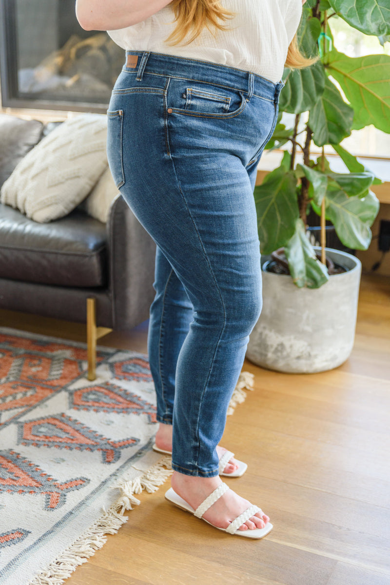 Mid-Rise Skinny Jeans by Judy Blue