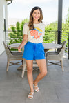 Start the Day Shorts in Blue