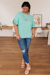 Twisted Luck Top in Mint