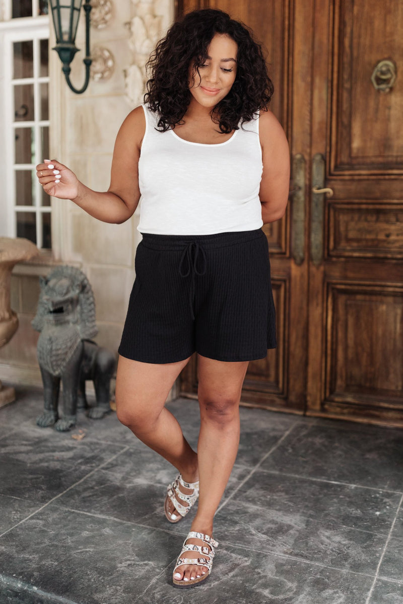 Ribbed & Ridiculously Comfy Shorts In Black