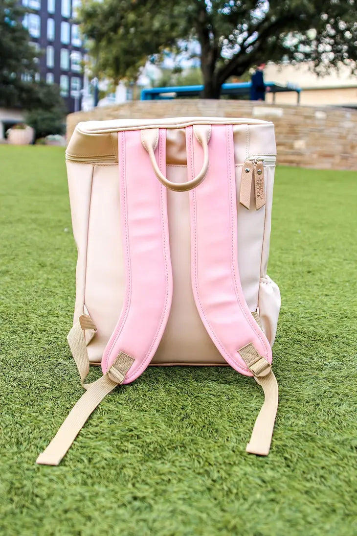 PREORDER: Blaze Backpack in Tan and Mauve